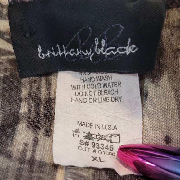 Y2K FAIRY COTTAGECORE PURPLE CREAM FLORAL LACE AYSM BLOUSE EUC XL - Picture 10 of 10